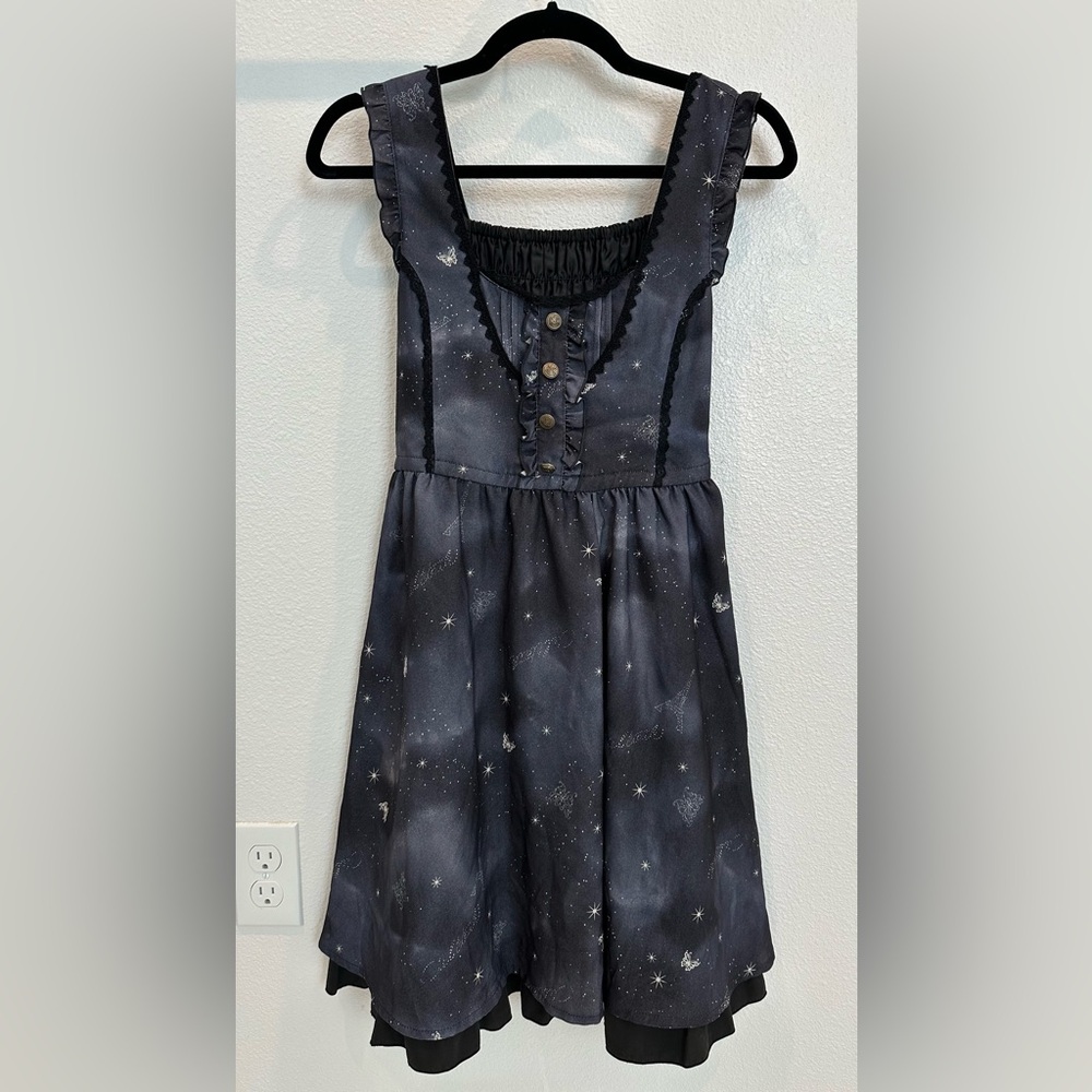 Axes Femme Romantic Starry Night Butterfly JSK Dress
